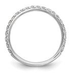 14k White Gold 3/8 carat Lab Grown Diamond VS/SI+ G+ Complete Wedding Band