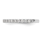 14k White Gold 3/8 carat Lab Grown Diamond VS/SI+ G+ Complete Wedding Band