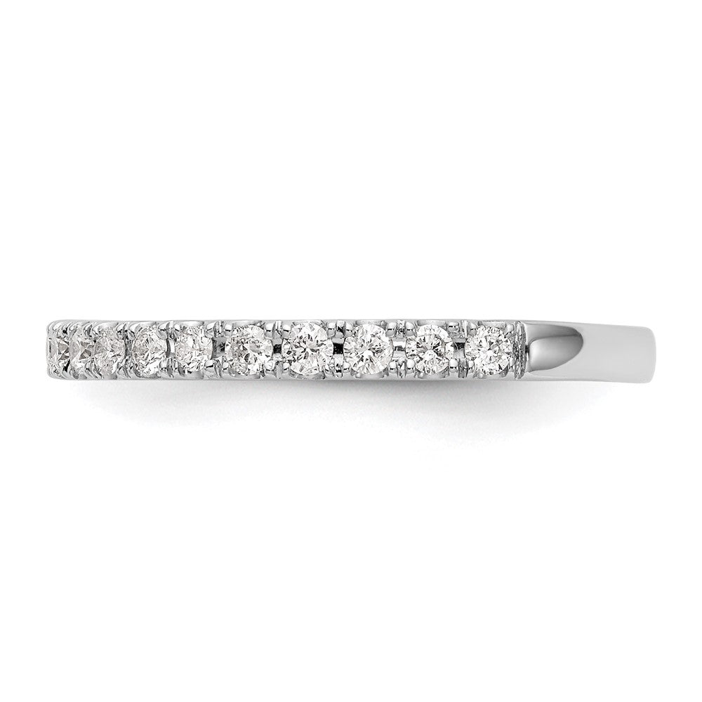 14k White Gold 3/8 carat Diamond Complete Wedding Band