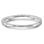 14k White Gold 3/8 carat Lab Grown Diamond VS/SI+ G+ Complete Wedding Band