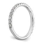 14k White Gold 3/8 carat Lab Grown Diamond VS/SI+ G+ Complete Wedding Band