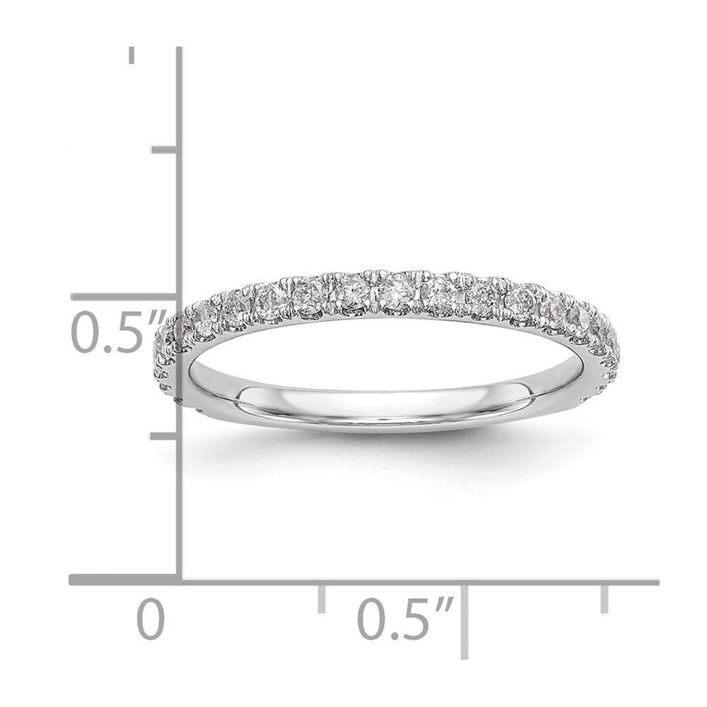 14k White Gold 3/8 carat Diamond Complete Wedding Band