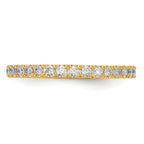 14k 3/8 carat Lab Grown Diamond VS/SI+ G+ Complete Wedding Band