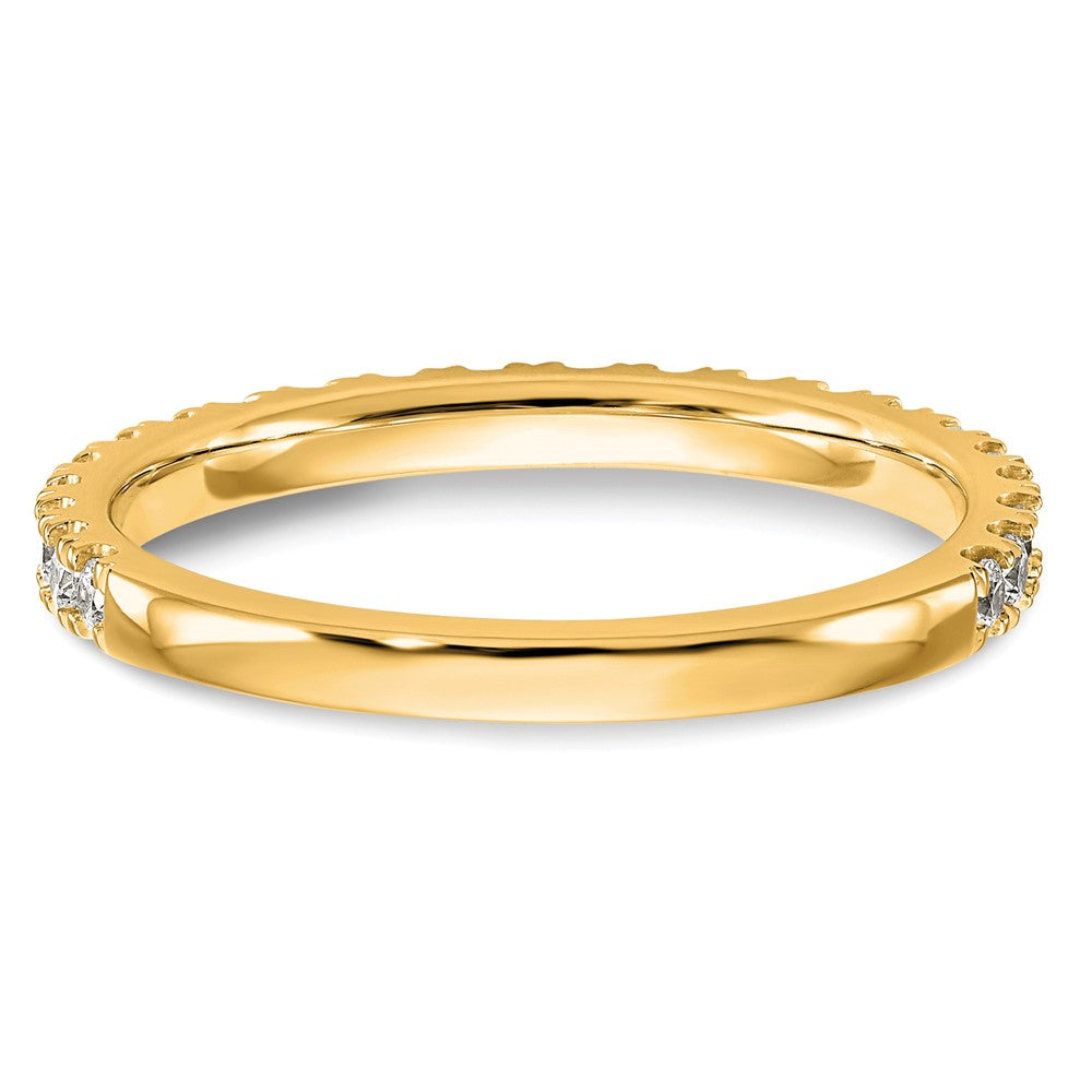 14k 3/8 carat Lab Grown Diamond VS/SI+ G+ Complete Wedding Band