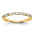 14k 3/8 carat Lab Grown Diamond VS/SI+ G+ Complete Wedding Band