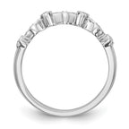 14k White Gold 1/5 carat Diamond Complete Wedding Band