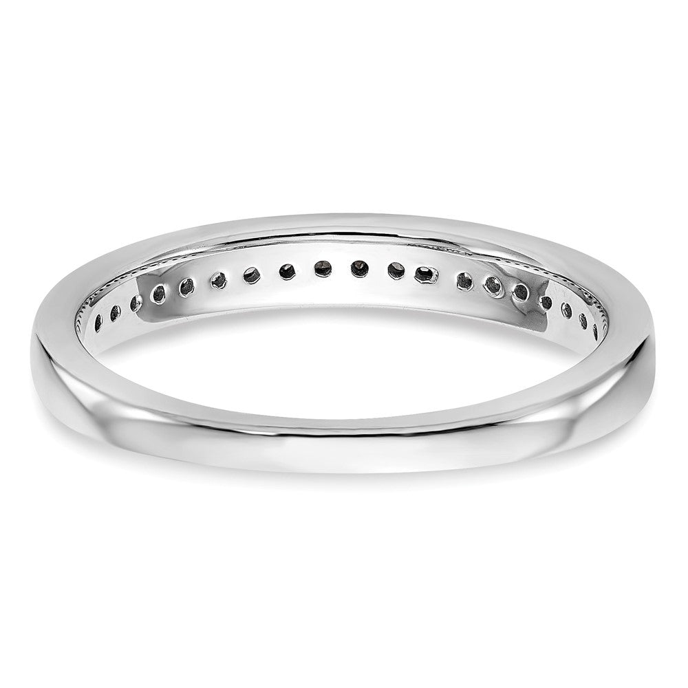 14k White Gold 1/5 carat Channel-set Diamond Complete Wedding Band