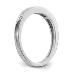 14k White Gold 1/5 carat Channel-set Princess Diamond Complete Wedding Band