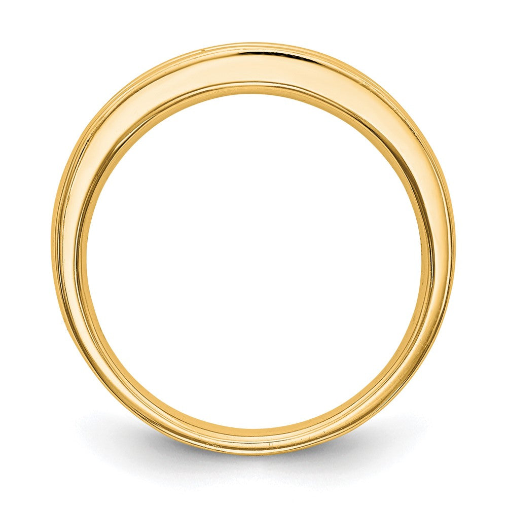 14k Yellow Gold Diamond Wedding Band