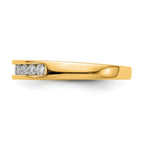14k Yellow Gold Diamond Wedding Band