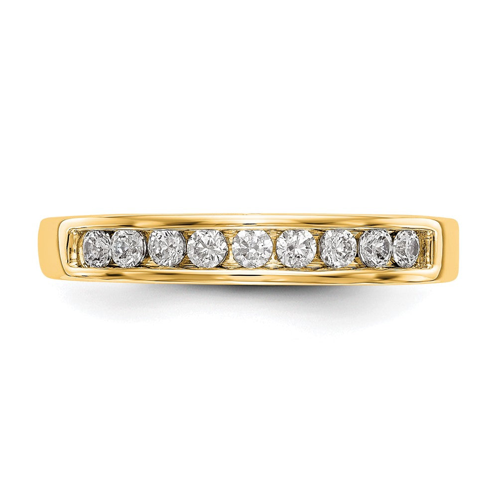 14k Yellow Gold Diamond Wedding Band