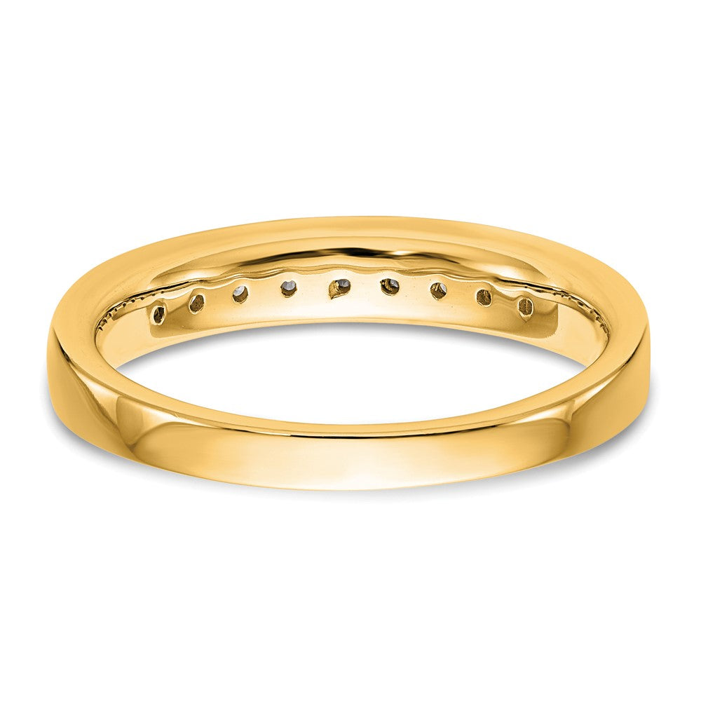 14k Yellow Gold Diamond Wedding Band