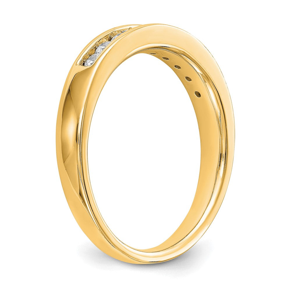 14k Yellow Gold Diamond Wedding Band