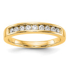 14k Yellow Gold Diamond Wedding Band