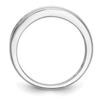 14k White Gold 1/3 carat Channel-set Diamond Complete Wedding Band