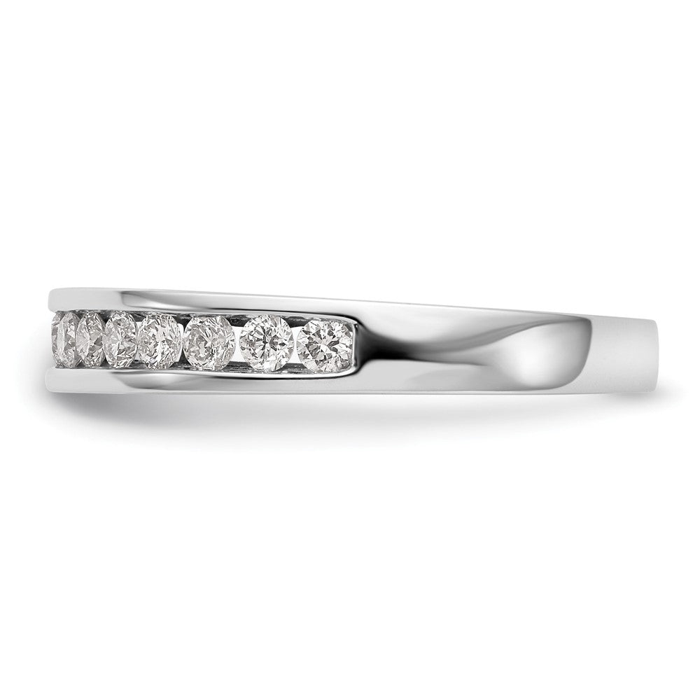 14k White Gold 1/2 carat Channel-set Diamond Complete Wedding Band