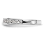 14k White Gold 1/2 carat Channel-set Diamond Complete Wedding Band