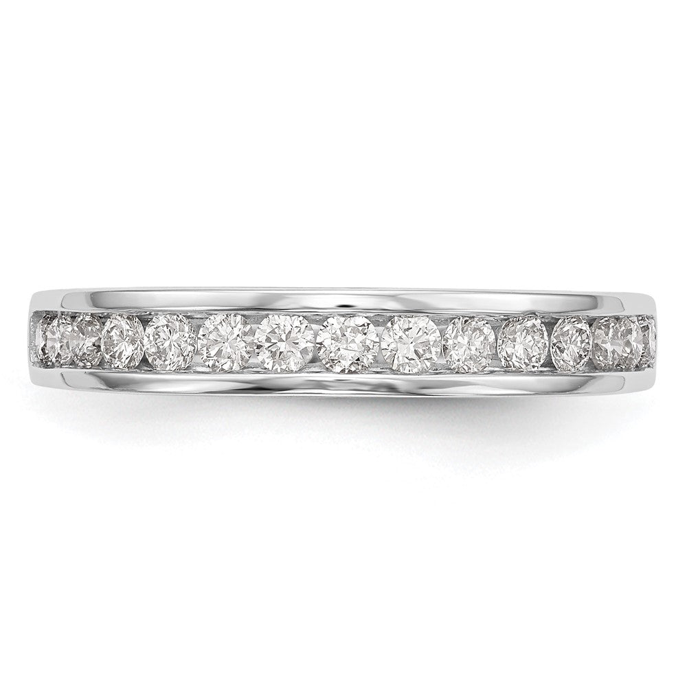 14k White Gold 1/2 carat Lab Grown Diamond VS/SI+ G+ Complete Wedding Band