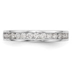 14k White Gold 1/2 carat Channel-set Diamond Complete Wedding Band