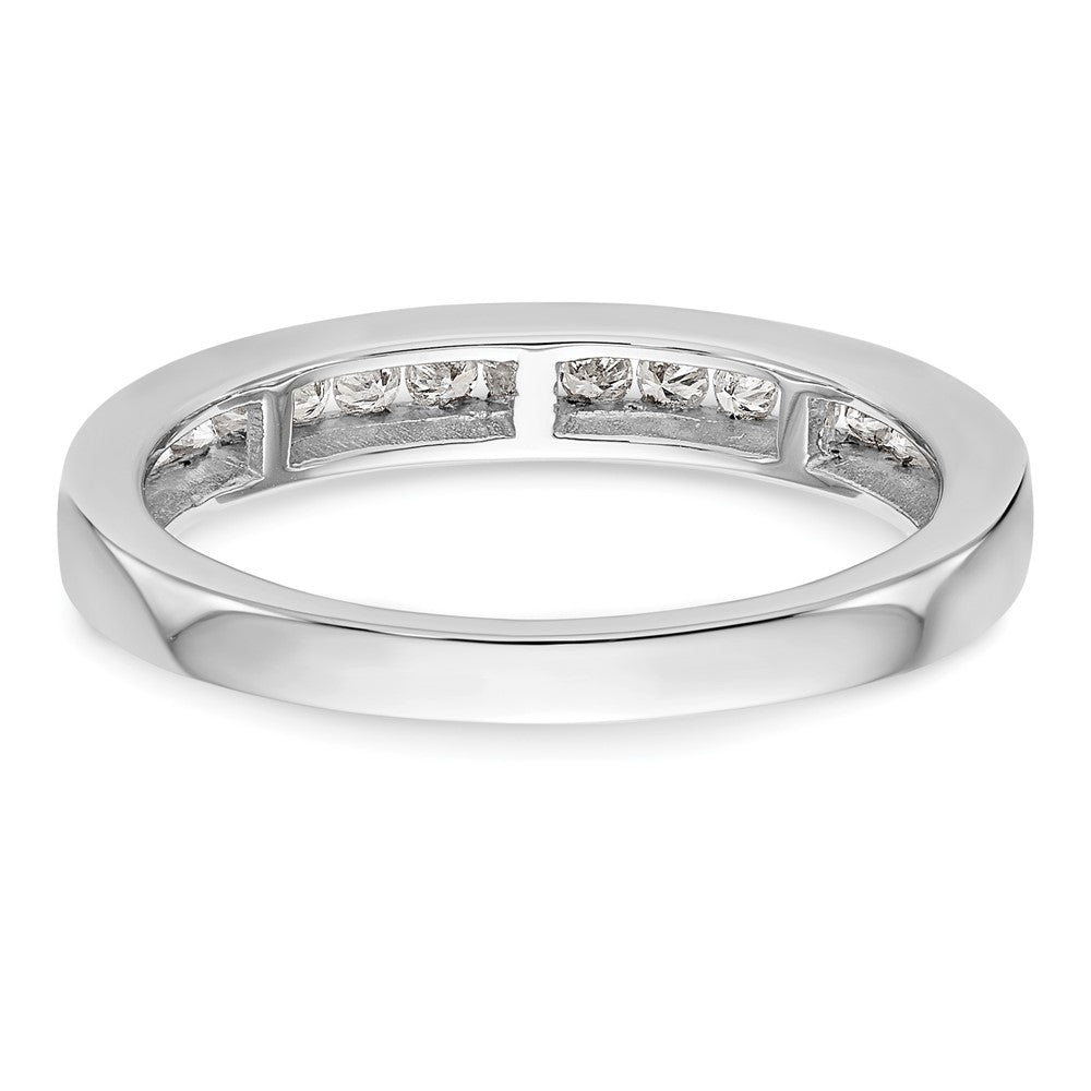 14k White Gold 1/2 carat Lab Grown Diamond VS/SI+ G+ Complete Wedding Band