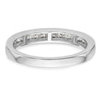 14k White Gold 1/2 carat Lab Grown Diamond VS/SI+ G+ Complete Wedding Band