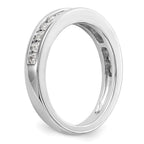 14k White Gold 1/2 carat Channel-set Diamond Complete Wedding Band