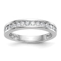 14k White Gold 1/2 carat Channel-set Diamond Complete Wedding Band