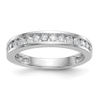 14k White Gold 1/2 carat Channel-set Diamond Complete Wedding Band