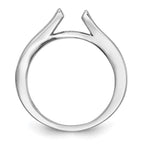 14k White Gold 1/3 carat Lab Grown Diamond VS/SI+ G+ Semi Mount Peg Set Engagement Ring