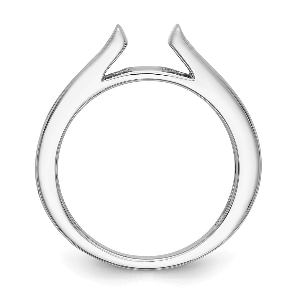 14k White Gold 1/2 carat Lab Grown Diamond VS/SI+ G+ Semi Mount Peg Set Engagement Ring