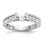 14k White Gold 1/2 carat Lab Grown Diamond VS/SI+ G+ Semi Mount Peg Set Engagement Ring