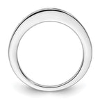 14k White Gold 1/8 carat Channel-set Diamond Complete Wedding Band