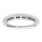 14k White Gold 1/8 carat Channel-set Diamond Complete Wedding Band
