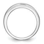 14k White Gold 1/3 carat Channel-set Diamond Complete Wedding Band