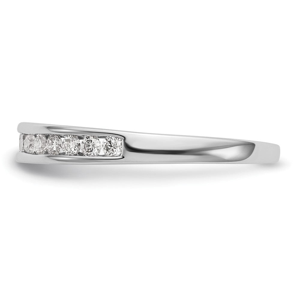14k White Gold 1/3 carat Channel-set Diamond Complete Wedding Band