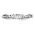 14k White Gold 1/3 carat Channel-set Diamond Complete Wedding Band