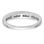 14k White Gold 1/3 carat Channel-set Diamond Complete Wedding Band