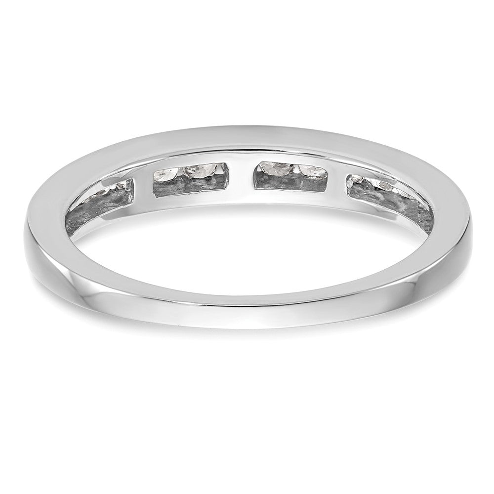 14k White Gold 1/3 carat Channel-set Diamond Complete Wedding Band