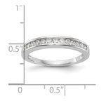 14k White Gold 1/3 carat Channel-set Diamond Complete Wedding Band