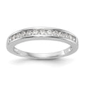14k White Gold 1/3 carat Channel-set Diamond Complete Wedding Band