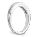 14k White Gold 1/2 carat Channel-set Princess Diamond Complete Wedding Band
