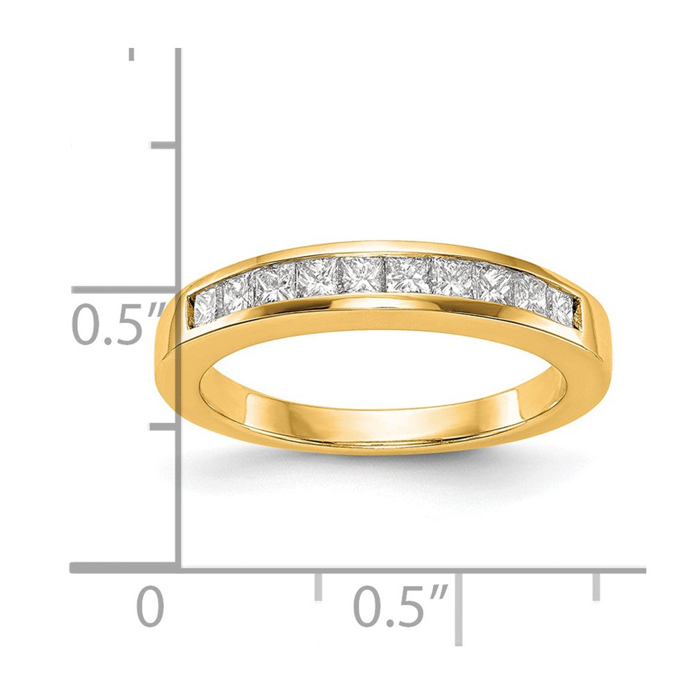 14k Yellow Gold Diamond Wedding Band