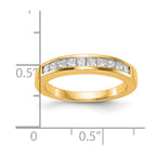 14k Yellow Gold Diamond Wedding Band