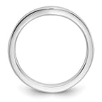 14k White Gold Channel-set 1/3 carat Diamond Contoured Complete Wedding Band