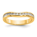 14k Yellow Gold Diamond Wedding Band