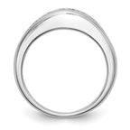 14k White Gold 3/4 carat Channel-set Princess Diamond Complete Wedding Band