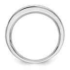 14k White Gold 1/2 carat Channel-set Princess Diamond Complete Wedding Band