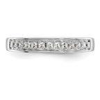 14k White Gold 1/2 carat Channel-set Princess Diamond Complete Wedding Band