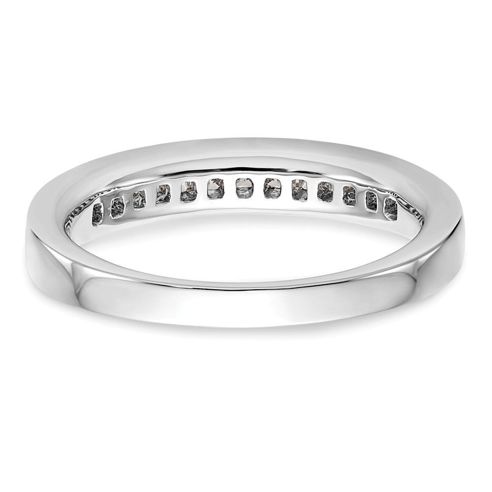 14k White Gold 1/2 carat Channel-set Princess Diamond Complete Wedding Band