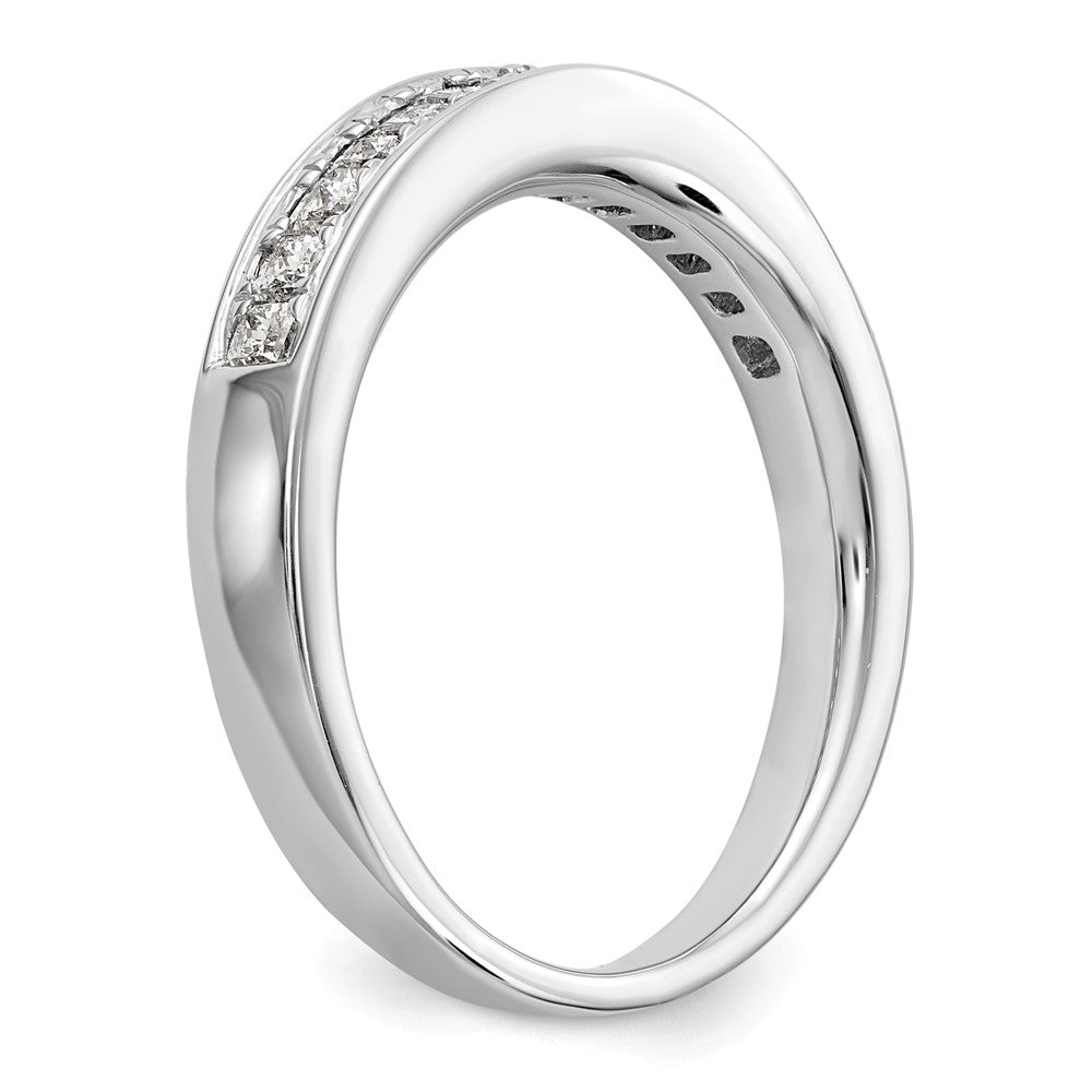 14k White Gold 1/2 carat Channel-set Princess Diamond Complete Wedding Band